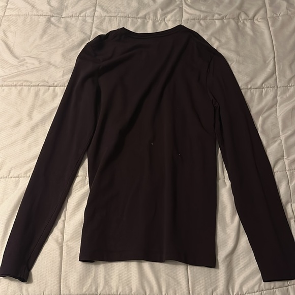 Express Men’s Size Small Maroon Long Sleeve with Black Pocket - Picture 2 of 3